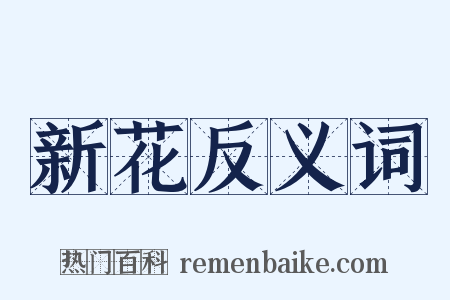 新花反义词是什么意思的图片